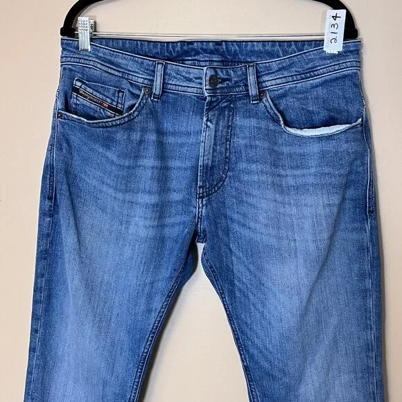 Diesel Thommer-R Slim Fit Stretch Jeans Men's Size 32*31 Blue